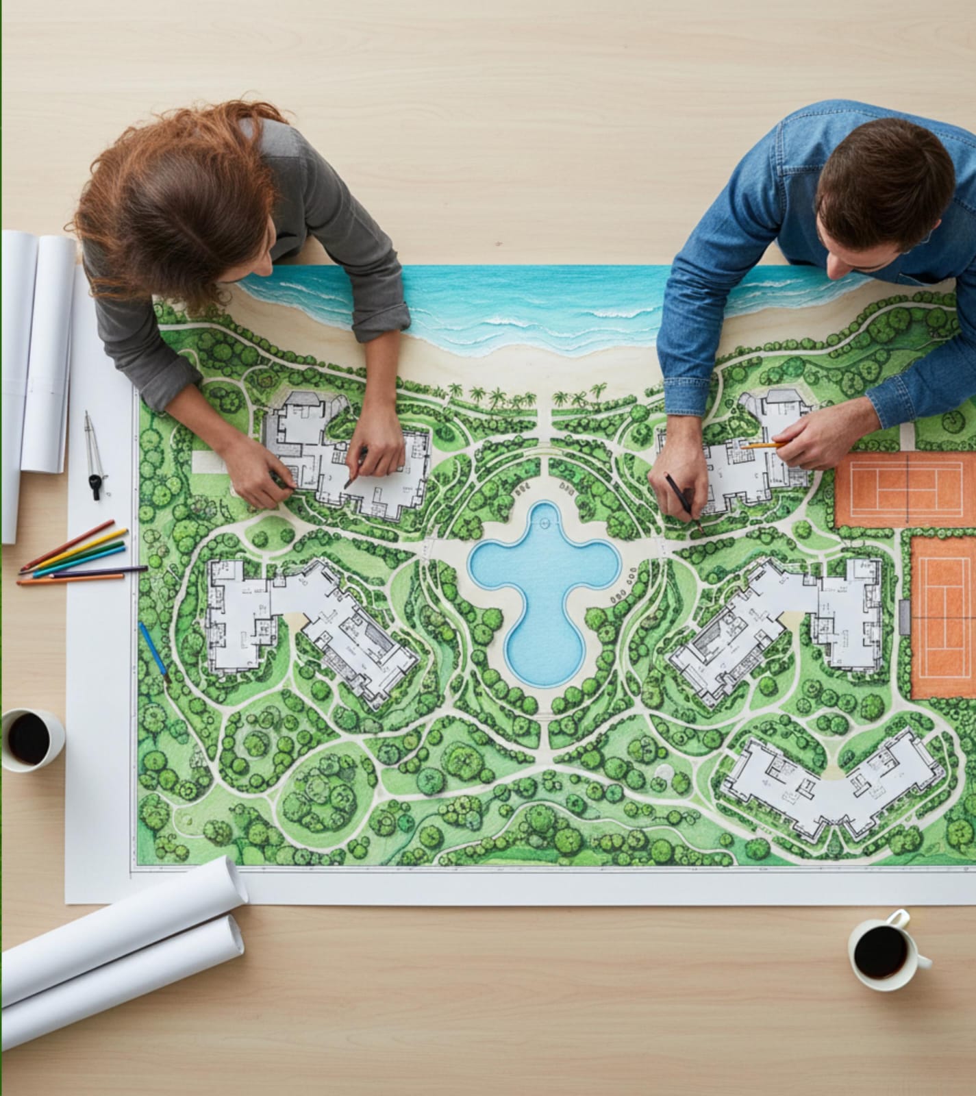 Plano de paisajismo